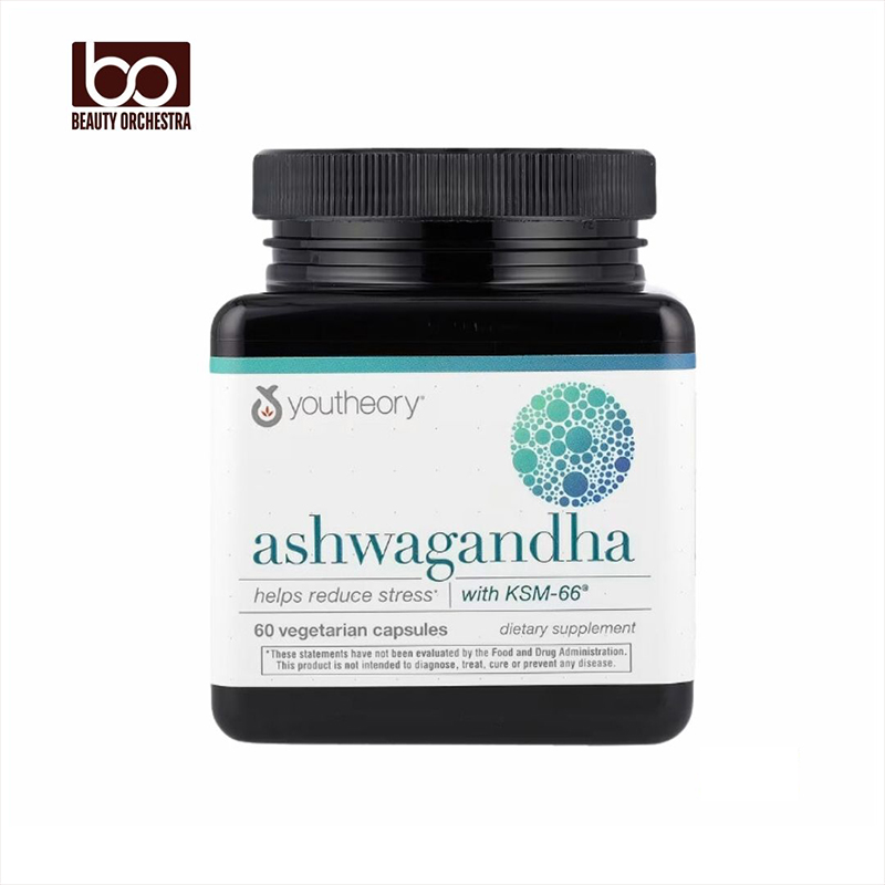 Picture of Youtheory, Ashwagandha, 60 Vegetarian Capsules