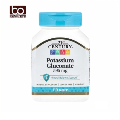 Picture of 21st Century, Potassium Gluconate, 595 mg, 110 Tablets