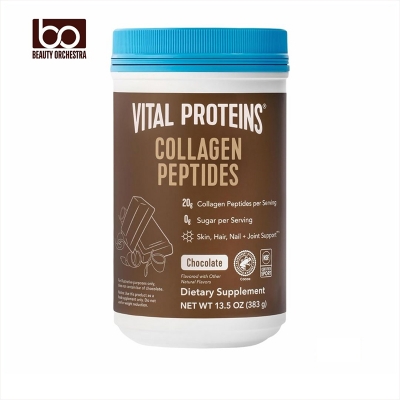 Picture of Vital Proteins Grass Fed Collagen Peptides Powder, Promotes Hair, Nail, Skin, Bone and Joint Health - Hydrolyzed Collagen - Chocolate, 13.5 oz