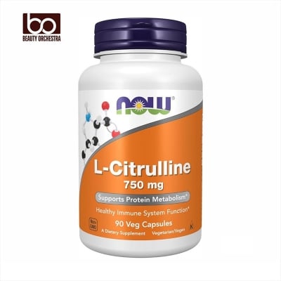 Picture of NOW Foods Supplements, L-Citrulline 750 mg, Supports Protein Metabolism, Amino Acid, 90 Veg Capsules
