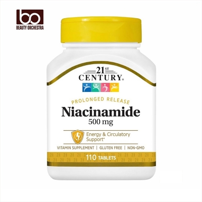 Picture of 21st Century Niacinamide 500 mg Prolonged Release Tablets, 110 Count