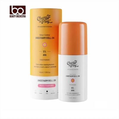Picture of Chemist at Play UnderArm Roll-On Deodorant with 5% AHA Lactic Acid & 1% Mandelic Acid-40 ml (Peach Fragrance)