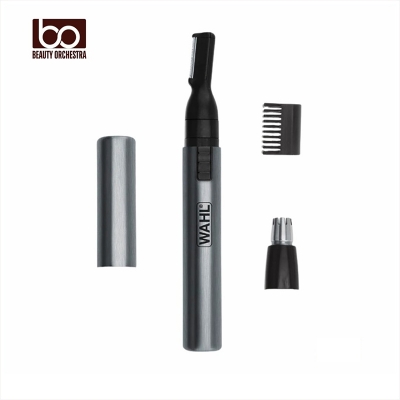 Picture of Wahl Micro Groomsman Battery Personal Trimmer for Hygienic Grooming with Rinseable Interchangeable Heads for Eyebrows Neckline Nose Ears
