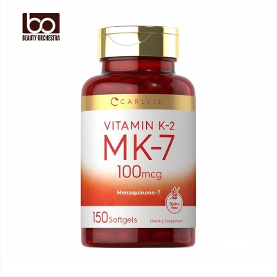 Picture of Carlyle Vitamin K2 MK7 100 mcg | 150 Softgels | Non-GMO Gluten Free Supplement