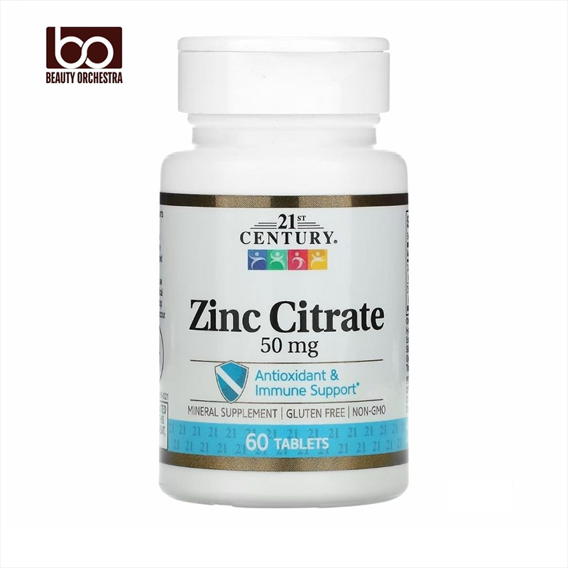 Picture of 21st Century Zinc Citrate Tablets 50mg 60 Count