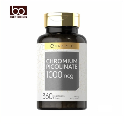 Picture of Carlyle Ultra Chromium Picolinate 1000mcg 360 Tablets Vegetarian Non-GMO Gluten Free