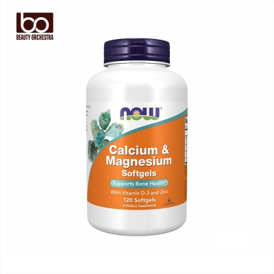 Picture of NOW Foods Supplements Calcium & Magnesium with Vitamin D-3 and Zinc 120 Softgels