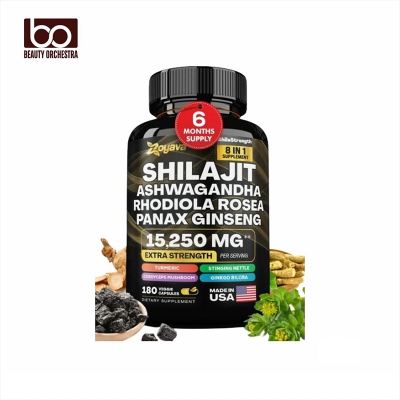 Picture of Zoyava Shilajit Panax Ginseng Ashwagandha  (15,250 MG - 180 Caps)