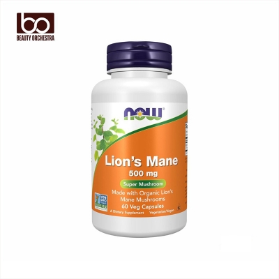 Picture of NOW Lion's Mane 500 mg Super Mushroom 60 Veg Capsules