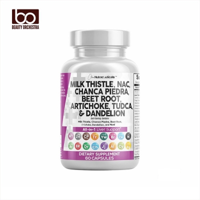 Picture of Nutraceuticals Milk Thistle NAC Chanca Piedra Beet Root Artichoke Dandelion - 60 Capsules