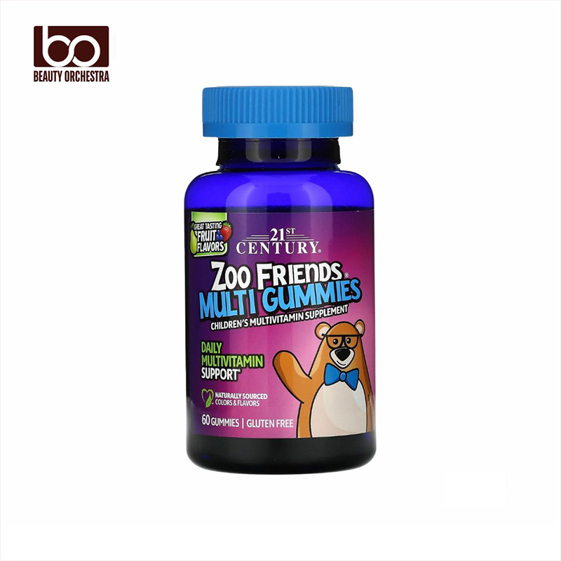 Picture of 21st Century Zoo Friends Multi Fruit 60 Gummies