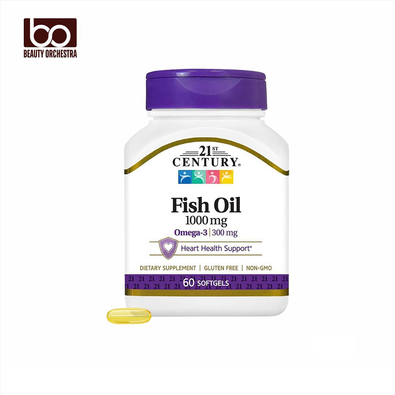 Picture of 21st Century Fish Oil 1000 Mg 60 Softgels