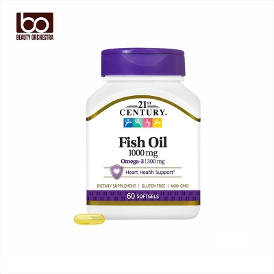 Picture of 21st Century Fish Oil 1000 Mg 60 Softgels