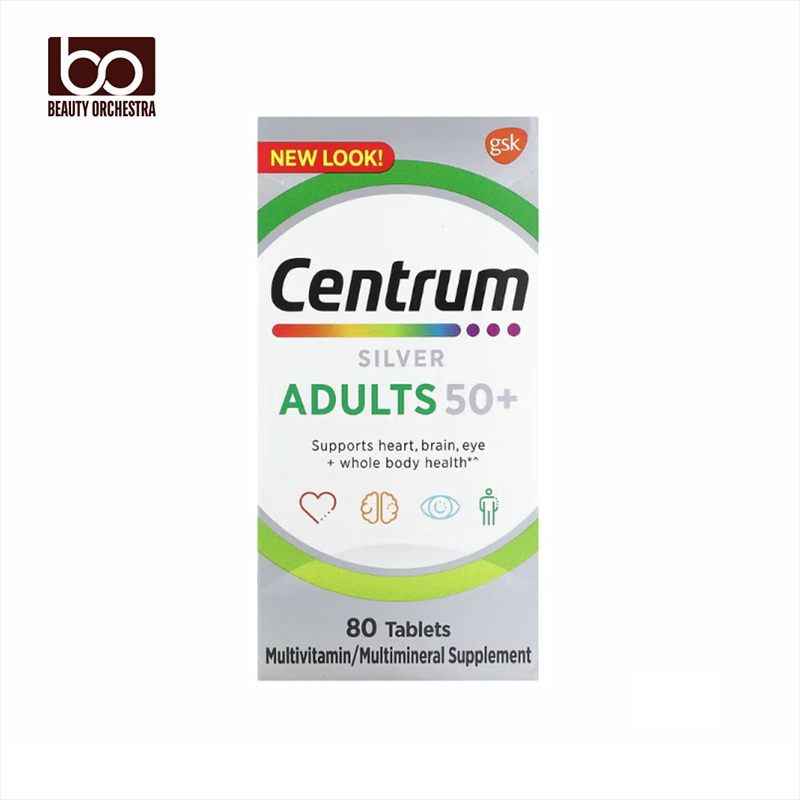 Picture of Centrum Silver Adults 50 plus 80 Tablets Daily Multivitamin Supplement for Men And Women over 50