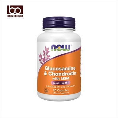Picture of NOW Glucosamine & Chondroitin with MSM 90 Veg Capsules