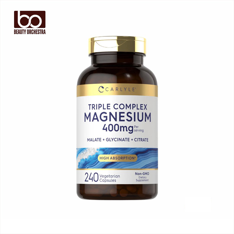 Picture of Carlyle Triple Magnesium Complex 400 mg Malate, Glycinate & Citrate 240 Capsules