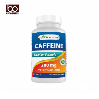 Picture of Best Naturals Caffeine Pills 200mg Proven No Crash or Jitters - 120 Tablets