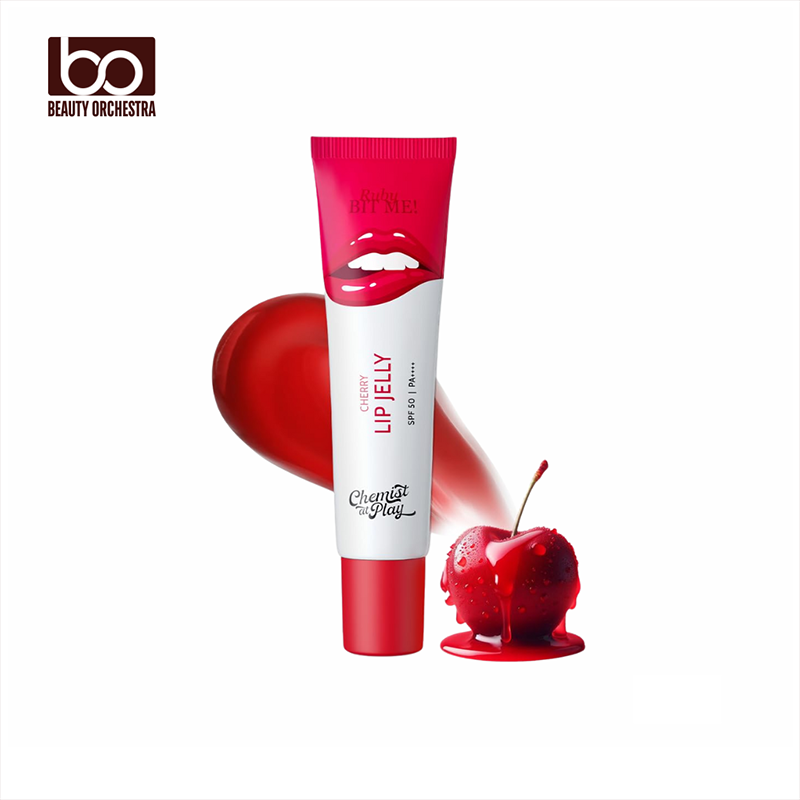 Picture of Chemist At Play Cherry Lip Balm for Dry Chapped & Pigmented Lips Gives 24 hours moisturization SPF 50 PA+++ 10gms
