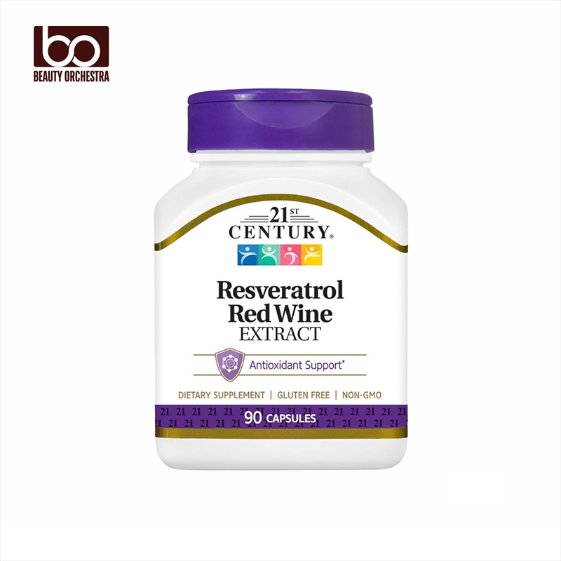 Picture of 21st Century Resveratrol Red Wine Extract Capsules 90 Capsules