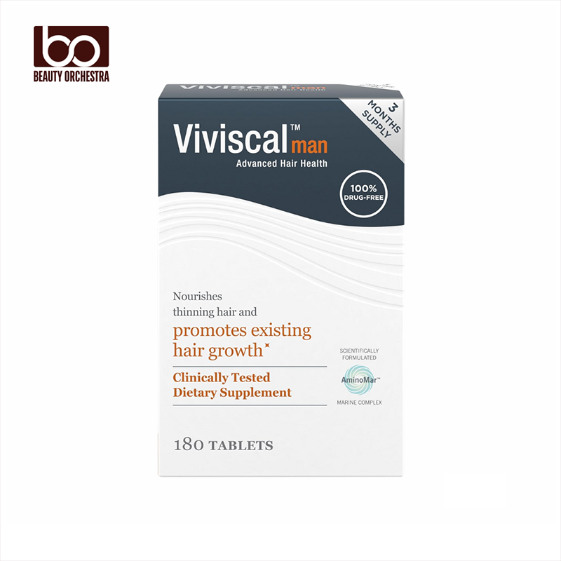 Picture of Viviscal Men's Hair Growth Supplements for Thicker Fuller Hair Clinically Proven Collagen Complex 180 Tablets 3 Month Supply