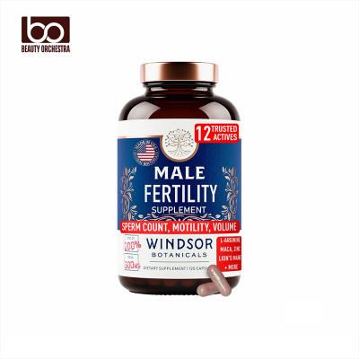 Picture of WINDSOR BOTANICALS Male Fertility Supplement with Mens Health Conception Fertility Prenatal Vitamins Plus Natural Extracts 120 Capsules