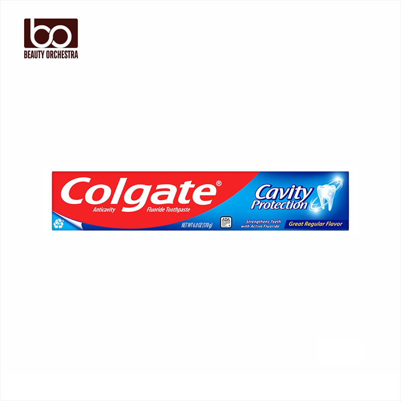 Picture of Colgate Cavity Protection Toothpaste with Fluoride, Minty Great Regular Flavor, Anti Cavity Toothpaste, 6 Oz 170 g