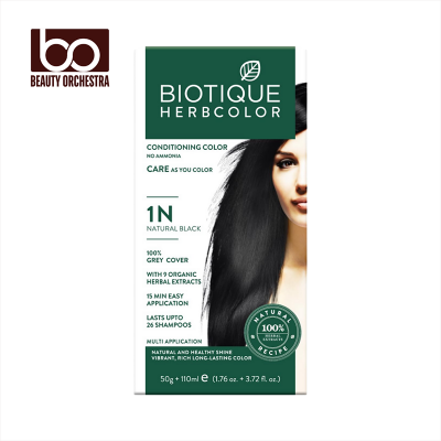 Picture of Biotique Herbcolor 1N Natural Black - (50G + 110ML)