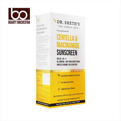Picture of Dr. Sheth's Centella & Niacinamide Sunscreen SPF 50 PA+++ - 50g