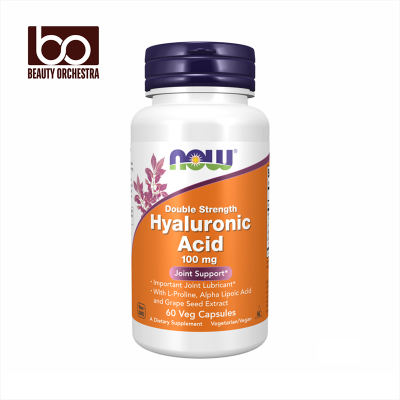 Picture of NOW Double Strength Hyaluronic Acid 100 mg - 60 Veg Capsules
