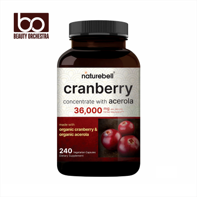 Picture of NatureBell Cranberry Pills 36,000mg With Acerola - 240 Veggie Capsules