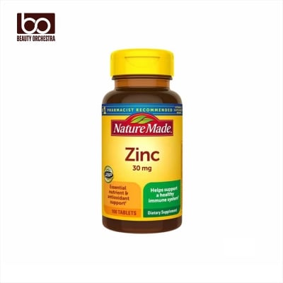 Picture of Nature Made Zinc Supplement 30 Mg per Tablet 100 Tablets in Each Bottle
