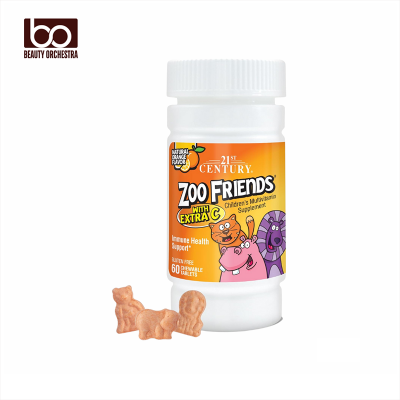 Picture of 21st Century Zoo Friends with Extra C 60 Chewable Tablets