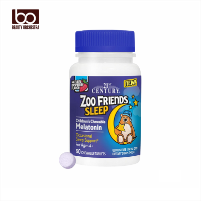 Picture of 21st Century Zoo Friends Sleep Chewable Melatonin Raspberry Flavor 60 Count