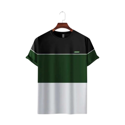 Picture of ZAIAX BLACK BOTTOLE GREEN WHITE DESIGN TSHIRT- BBGWWL