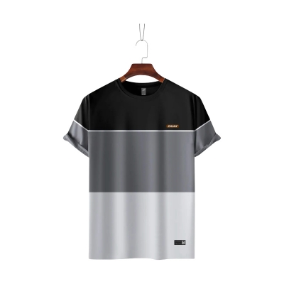 Picture of ZAIAX BLACK GREY WHITE DESIGN TSHIRT- BGWWL