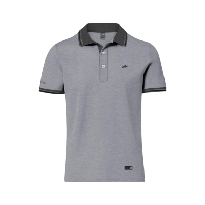 Picture of ZAiAX ELITE SPACE DYED SILVER POLO SHIRT -  ELPLSW
