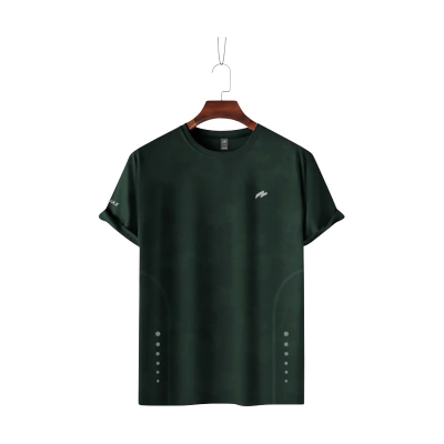 Picture of ZAiAX ELITE JACQUARD OLIVE TSHIRT - JQELTGRN 