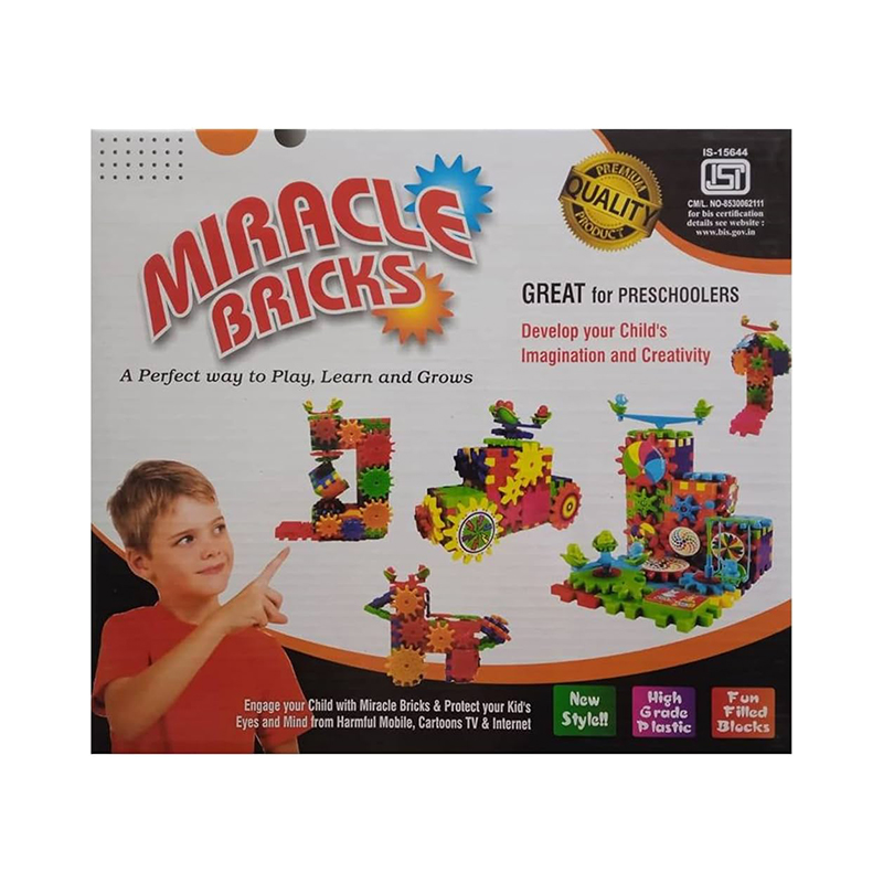 Picture of Miracle Bricks Educational DIY Kids Learning Toys 104 Pieces Brain Development Creative Intelligent Building Lego Blocks Best Gift For Children