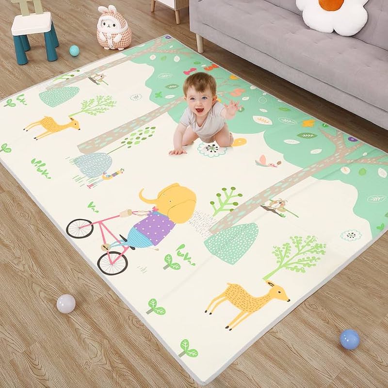 Picture of Baby Play Mat 6feet x 7Feet | Soft Playmat for Baby's Crawling, Tummy Time | Thick Floor Mats for Children, Toddlers & Babies | Play Mats for Floor in Bedroom, Nursery & Playroom