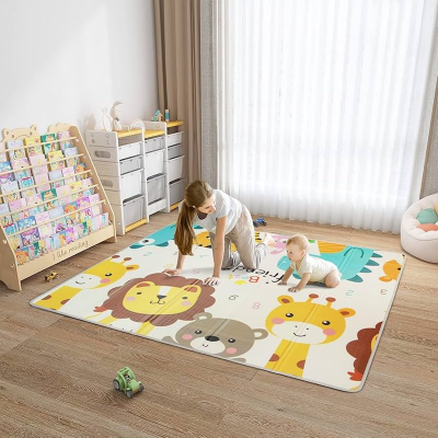Picture of Baby Play Mat  (100 -150 cm) | Soft Playmat for Baby's Crawling, Tummy Time | Thick Floor Mats for Children, Toddlers & Babies | Play Mats for Floor in Bedroom, Nursery & Playroom