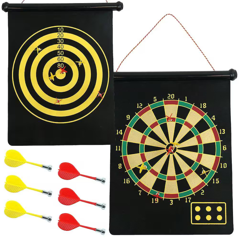Picture of Magnetic Double Sided 17" Dartboard with 6 Pcs Magnet Dart Pins