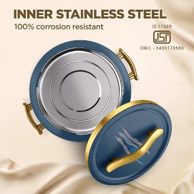 Picture of MILTON Insignia Hot Pot Casserole,Inside Steel,PU Insulated,Food Grade,BPA Free -2500Ml