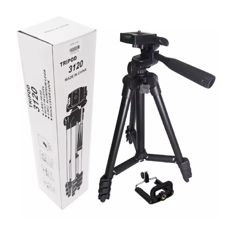 Picture of 3120 Aluminum Alloy Tripod For Camera & Mobile - Black