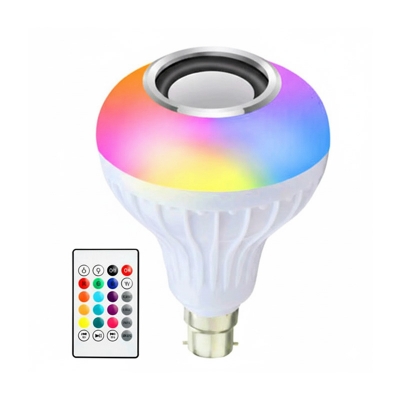 Picture of 12W RGBW E27 Music RGB Color Changing Light Light/Bulb Bluetooth Speaker Multicolor Decorative Bulb with Remote Control for Party Home