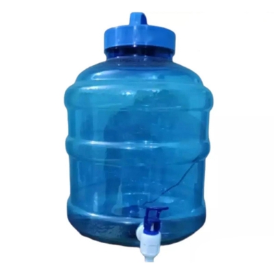 Picture of Food grade water dispenser jar with tap~Capacity: 8 color: Blue/Red