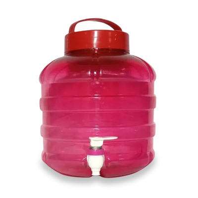 Picture of 16 Litter~Food grade water dispenser jar with tap~Capacity: 16 liter Color: Blue/Red