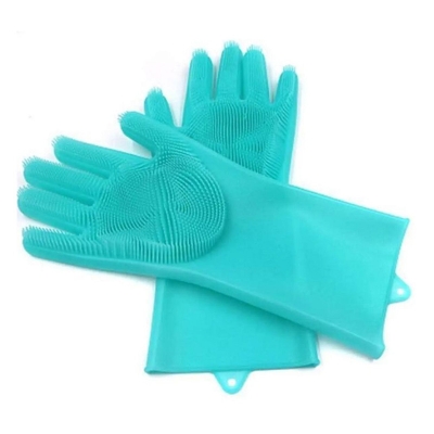 Picture of High Quality Silicone Dish Washing Kitchen Hand Gloves-1pcs