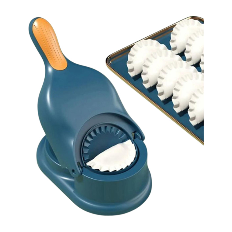 Picture of 2-In-1 Plastic Manual Dumpling Momo Maker Mold - Easily Make Dumplings At Home With This Dumpling Maker