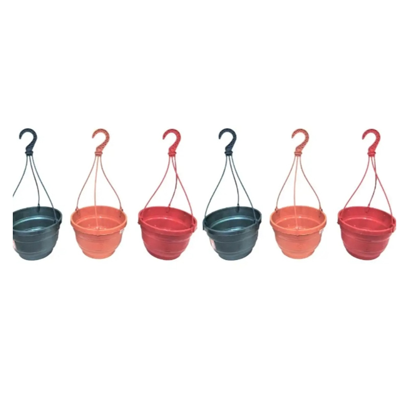Picture of 6 Pcs Hanging Planter 7" inch planter tub/7" inch hanging pot/ bp plastic 7" inch hanging planter pot/ railing pot/ Gardening tools /BP hanging planter