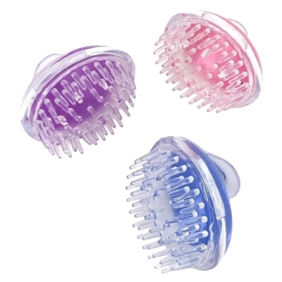 Picture of Silicone Hair Scalp Massager Shampoo Brush Scalp Scrubber Hair Cleansing Brush Head Scrubber Dandruff Brush Hair Washing Tool for Women Men